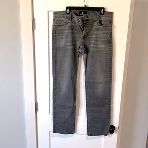 7 for all mankind button fly grey jeans